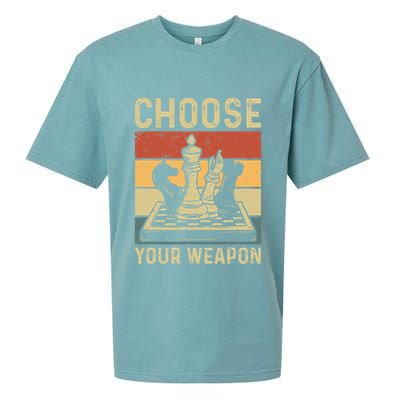 Choose Your Weapon Gag Chess Sueded Cloud Jersey T-Shirt
