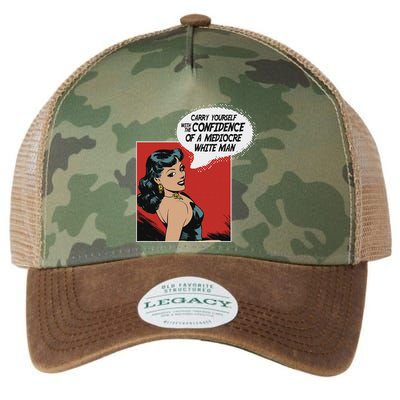 Carry Yourself With The Confidence Of A Mediocre White Man Legacy Tie Dye Trucker Hat