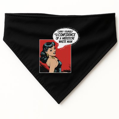 Carry Yourself With The Confidence Of A Mediocre White Man USA-Made Doggie Bandana
