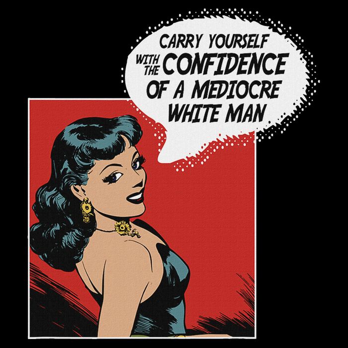 Carry Yourself With The Confidence Of A Mediocre White Man Drawstring Bag