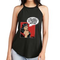 Carry Yourself With The Confidence Of A Mediocre White Man Women's Perfect Tri Rocker Tank