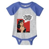 Carry Yourself With The Confidence Of A Mediocre White Man Infant Baby Jersey Bodysuit
