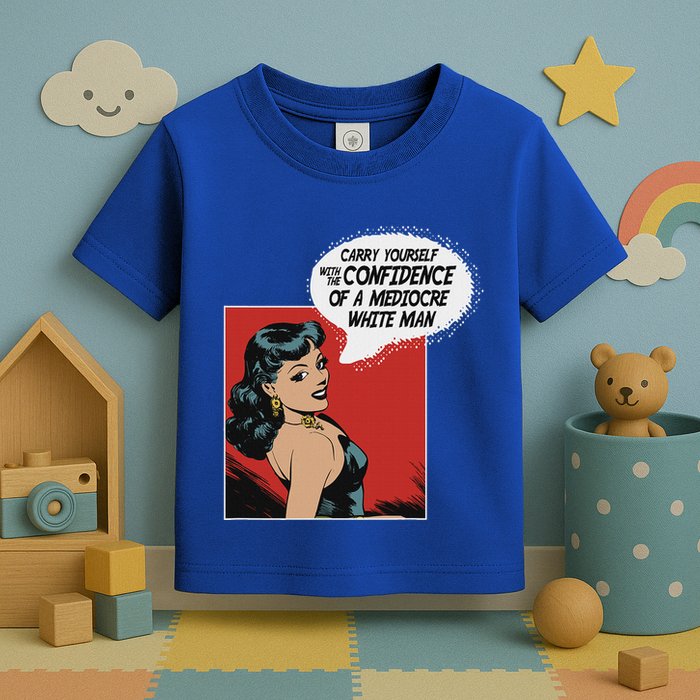 Carry Yourself With The Confidence Of A Mediocre White Man Toddler T-Shirt