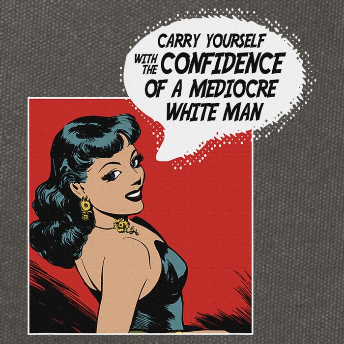 Carry Yourself With The Confidence Of A Mediocre White Man Cotton Canvas Backpack
