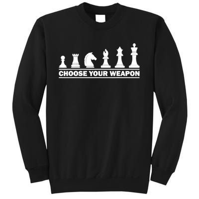 Choose Your Weapon Chess Lover Sweatshirt