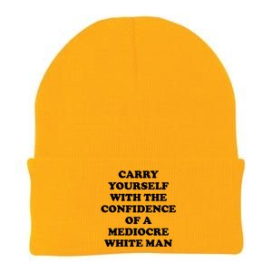 Carry Yourself With The Confidence Of A Mediocre White Man Knit Cap Winter Beanie