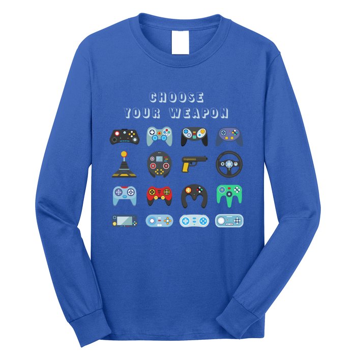 Choose Your Weapon Online Clothes Computer Video Game Geek Cute Gift Long Sleeve Shirt