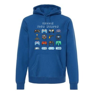 Choose Your Weapon Online Clothes Computer Video Game Geek Cute Gift Premium Hoodie