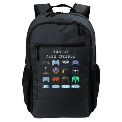 Choose Your Weapon Online Clothes Computer Video Game Geek Cute Gift Daily Commute Backpack