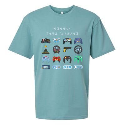 Choose Your Weapon Online Clothes Computer Video Game Geek Cute Gift Sueded Cloud Jersey T-Shirt