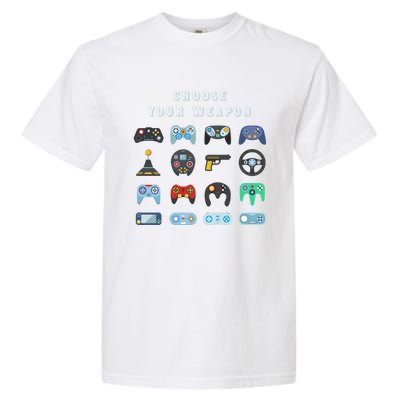 Choose Your Weapon Online Clothes Computer Video Game Geek Cute Gift Garment-Dyed Heavyweight T-Shirt