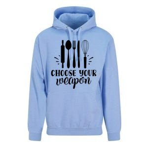 Choose Your Weapon Funny Kitchen Cooking Funny Gift Unisex Surf Hoodie