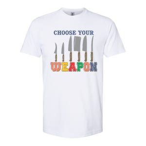 Choose Your Weapon Cooking Guru Funny Cook Retro Chef Cute Gift Softstyle CVC T-Shirt