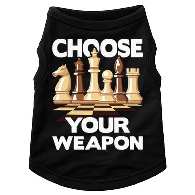 Choose Your Weapon Chess Player Chess Lover Doggie Tank