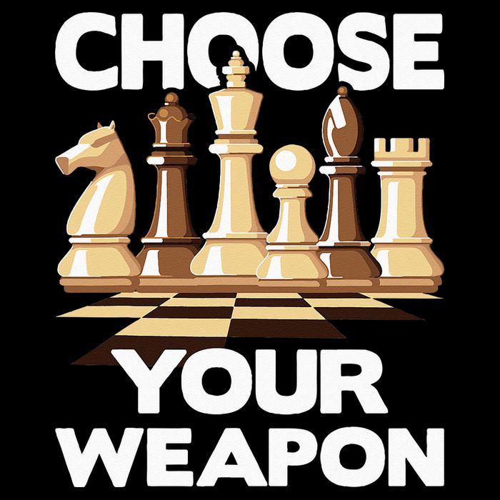 Choose Your Weapon Chess Player Chess Lover Backpack
