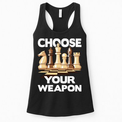 Choose Your Weapon Chess Player Chess Lover Womens Tank Top