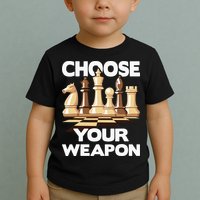 Choose Your Weapon Chess Player Chess Lover Toddler T-Shirt