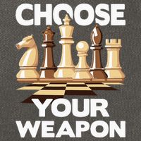 Choose Your Weapon Chess Player Chess Lover Cotton Canvas Backpack
