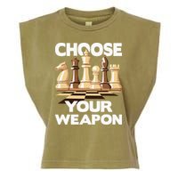 Choose Your Weapon Chess Player Chess Lover Garment-Dyed Women's Muscle Tee