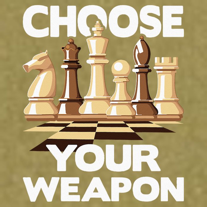 Choose Your Weapon Chess Player Chess Lover Garment-Dyed Women's Muscle Tee