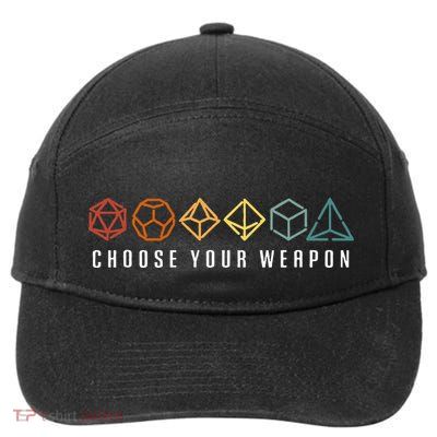 Choose Your Weapon In The Board Game 7-Panel Snapback Hat