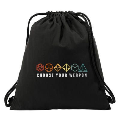 Choose Your Weapon In The Board Game Drawstring Bag