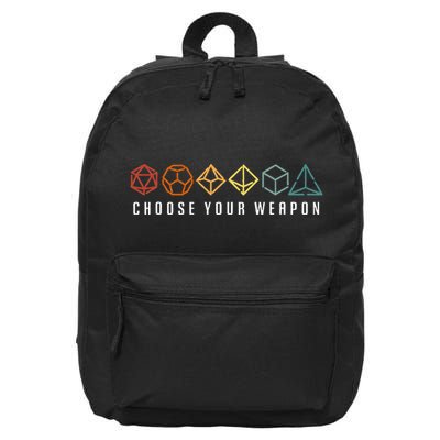 Choose Your Weapon In The Board Game 16 in Basic Backpack