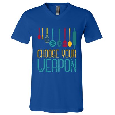 Choose Your Weapon Cook Gift V-Neck T-Shirt