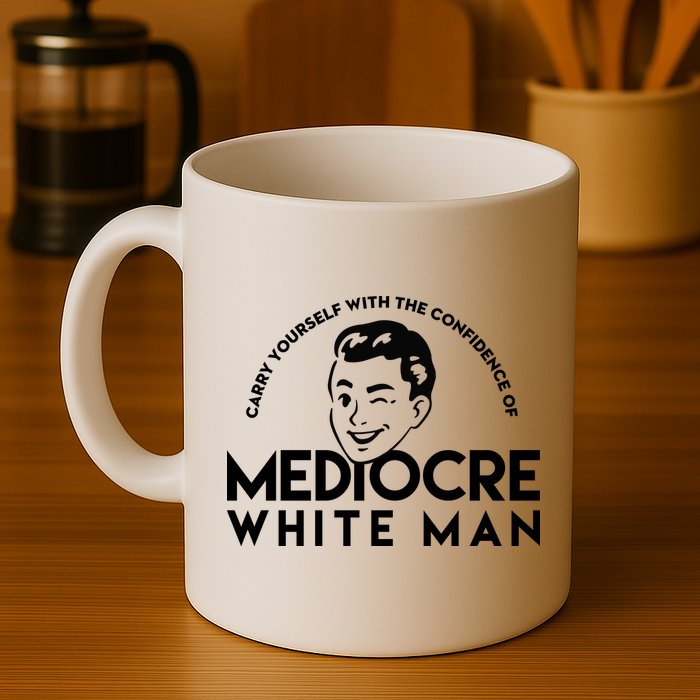 Carry Yourself With The Confidence Of Mediocre White Man Mug