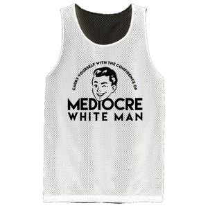 Carry Yourself With The Confidence Of Mediocre White Man Mesh Reversible Basketball Jersey Tank