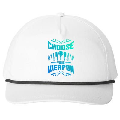 Choose Your Weapon Cooking Great Gift Snapback Five-Panel Rope Hat