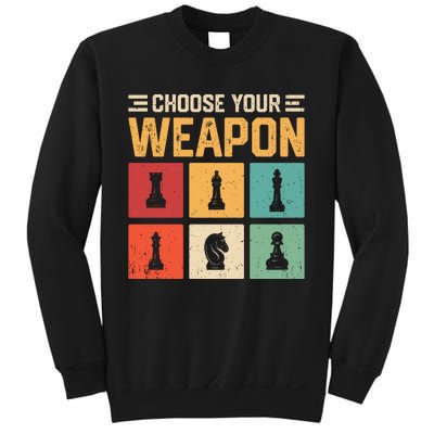 Choose Your Weapon Chess Player Chess Lover Sweatshirt