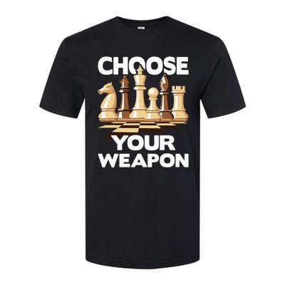 Choose Your Weapon Funny Chess Player Chess Lover Softstyle CVC T-Shirt