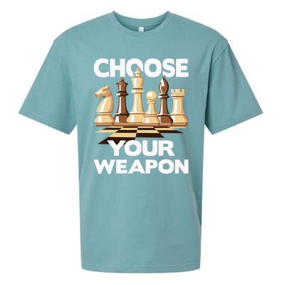 Choose Your Weapon Funny Chess Player Chess Lover Sueded Cloud Jersey T-Shirt