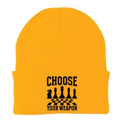 Choose Your Weapon Chess Player Knit Cap Winter Beanie