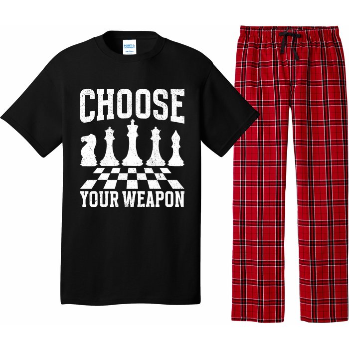 Choose Your Weapon Chess Player Pajama Set