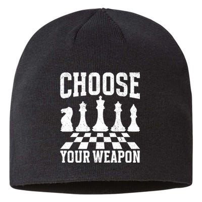 Choose Your Weapon Chess Player Sustainable Beanie