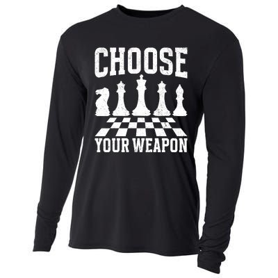 Choose Your Weapon Chess Player Cooling Performance Long Sleeve Crew