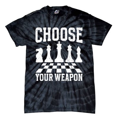 Choose Your Weapon Chess Player Tie-Dye T-Shirt