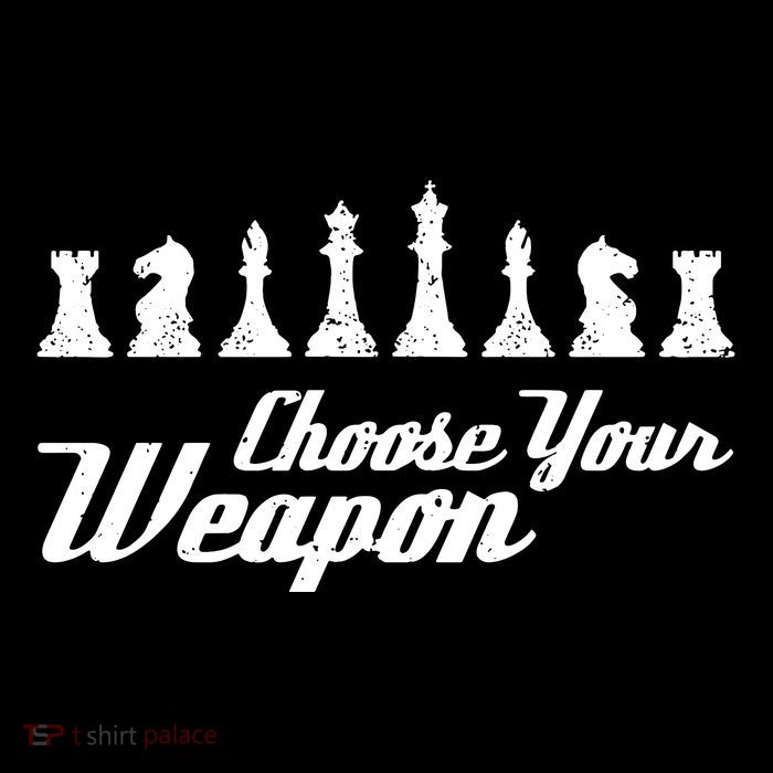 Choose Your Weapon Chess 7-Panel Snapback Hat