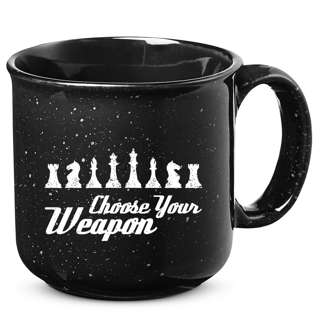 Choose Your Weapon Chess 15oz Campfire Ceramic Mug