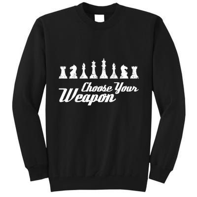 Choose Your Weapon Chess Tall Sweatshirt
