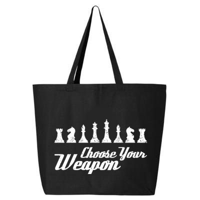 Choose Your Weapon Chess 25L Jumbo Tote