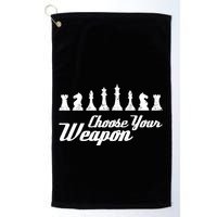 Choose Your Weapon Chess Golf Towel