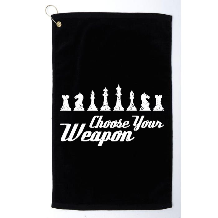 Choose Your Weapon Chess Golf Towel