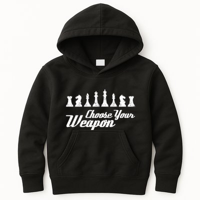 Choose Your Weapon Chess Kids Hoodie