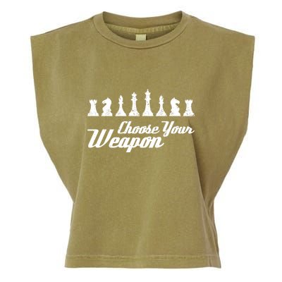 Choose Your Weapon Chess Garment-Dyed Women's Muscle Tee