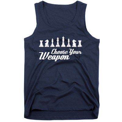 Choose Your Weapon Chess Tank Top