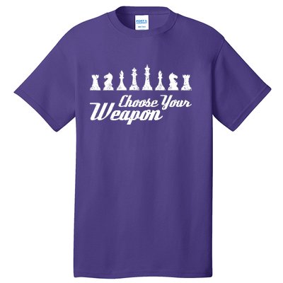 Choose Your Weapon Chess Tall T-Shirt