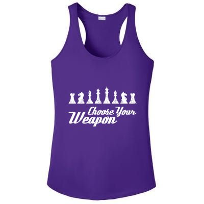 Choose Your Weapon Chess Ladies PosiCharge Competitor Racerback Tank